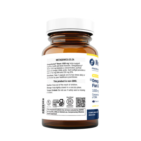 Metagenics OmegaGenics Fish Oil Neuro 1000 mg 60 capsules