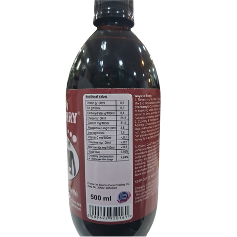AFRICAN CRANBERRY 500ML BOTTLE