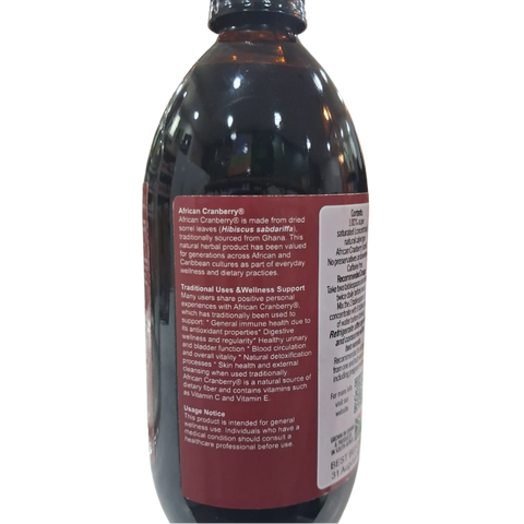 AFRICAN CRANBERRY 500ML BOTTLE