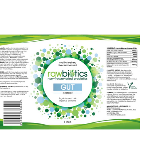 EFFICIENT MICROBES - RAWBIOTICS GUT 1L