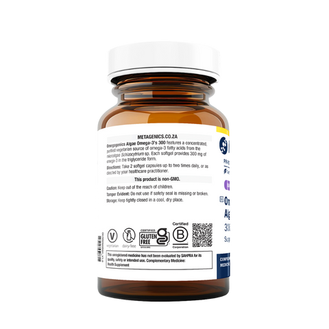 METAGENICS - OMEGAGENICS ALGAE OMEGA 3'S 300MG 60SG