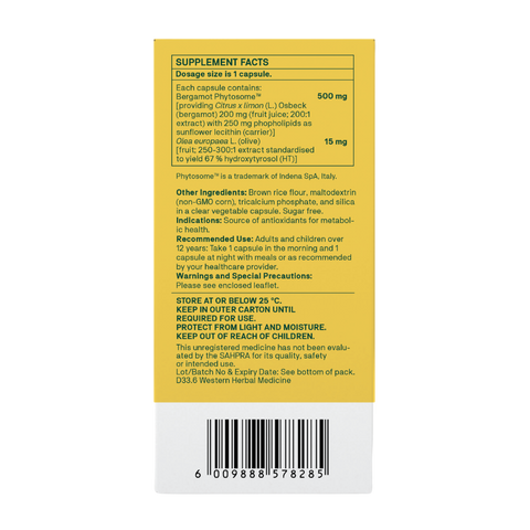 NATROCEUTICS - BERGAMOT 60 CAPSULES