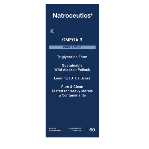 NATROCEUTICS - OMEGA 3 PURE & WILD 60 CAPSULES