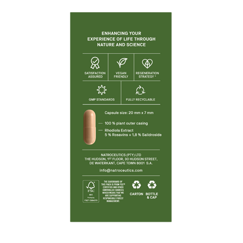 NATROCEUTICS - RHODIOLA 30 CAPSULES