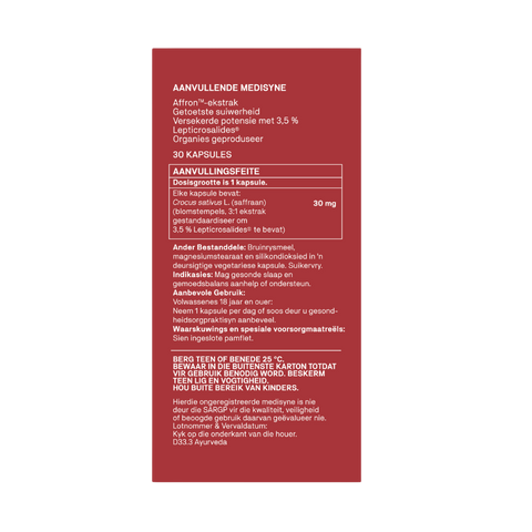 NATROCEUTICS - SAFFRON 30 CAPSULES
