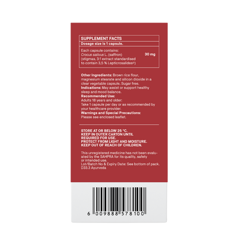NATROCEUTICS - SAFFRON 30 CAPSULES