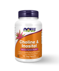 NOW FOODS - CHOLINE INOSITOL 500 mg 100 CAPSULES