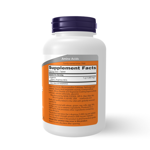NOW FOODS - L-ARGININE 1000 mg 120tbs