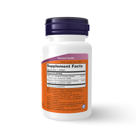 NOW FOODS - LUTEIN & ZEAXANTHIN 60 CAPSULES