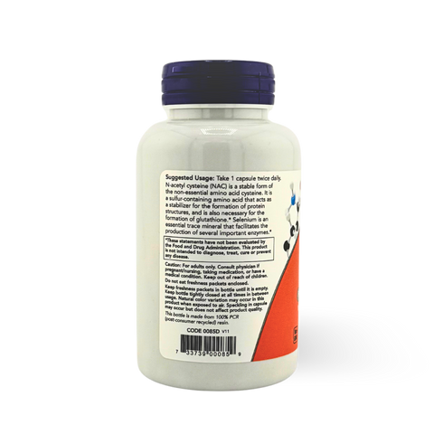 NOW FOODS - NAC 600 mg 100 CAPSULES
