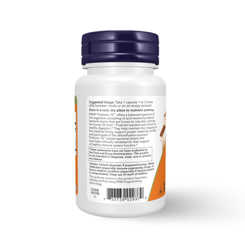 NOW FOODS - PROBIOTIC-10 25 BILLION 50 CAPSULES