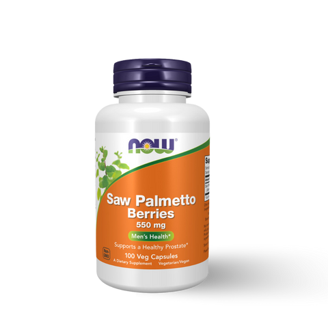 NOW FOODS - SAW PALMETTO BERRIES 550 mg 100 CAPSULES