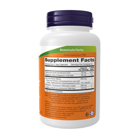 NOW FOODS - WATER OUT 100 VEG CAPSULES