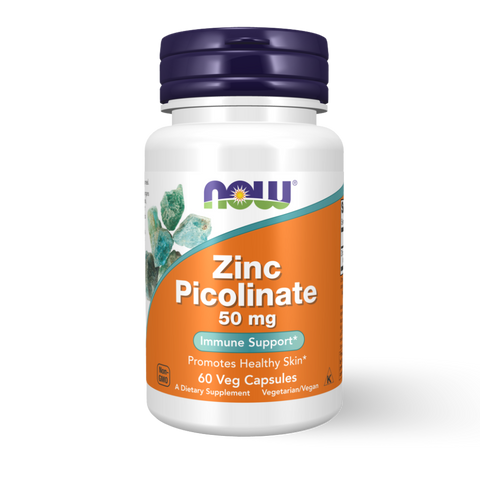 NOW FOODS - ZINC PICOLINATE 50 mg 60 CAPSULES