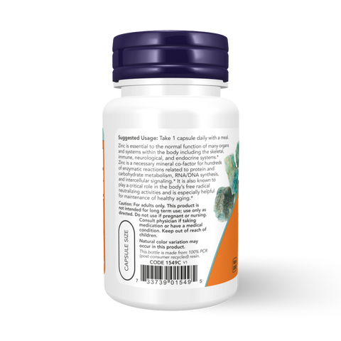 NOW FOODS - ZINC PICOLINATE 50 mg 60 CAPSULES