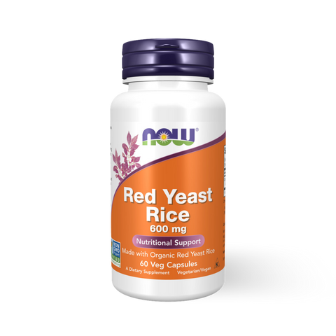 NOW FOODS - RED YEAST RICE 600 mg 60 CAPSULES