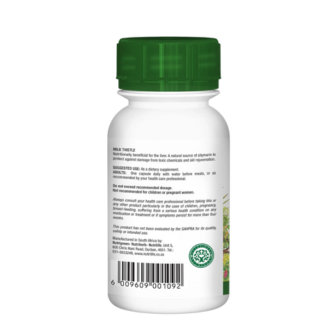 NUTRIHERB - MILK THISTLE HIGH POTENCY 60 CAPSULES