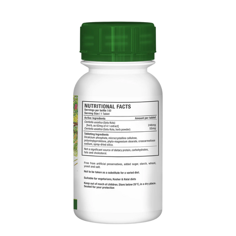 NUTRIHERB - GOTU KOLA 60 TABLETS