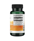 A dark green supplement bottle with a black cap and a white label showing Supplement Facts, on a plain white background.