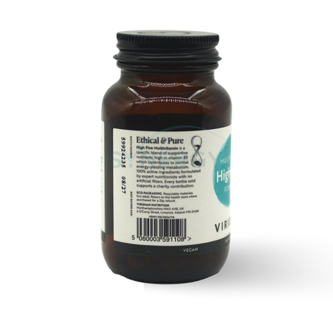 VIRIDIAN - HIGH 5 FORMULA MULTIVITAMIN 30 VEG CAPSULES